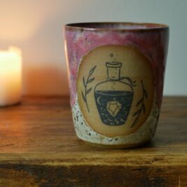 Pink potion bottle beaker